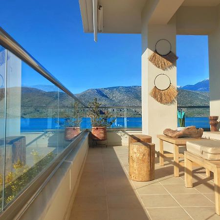 Boho Beach House In Itea-Delphi Exteriér fotografie