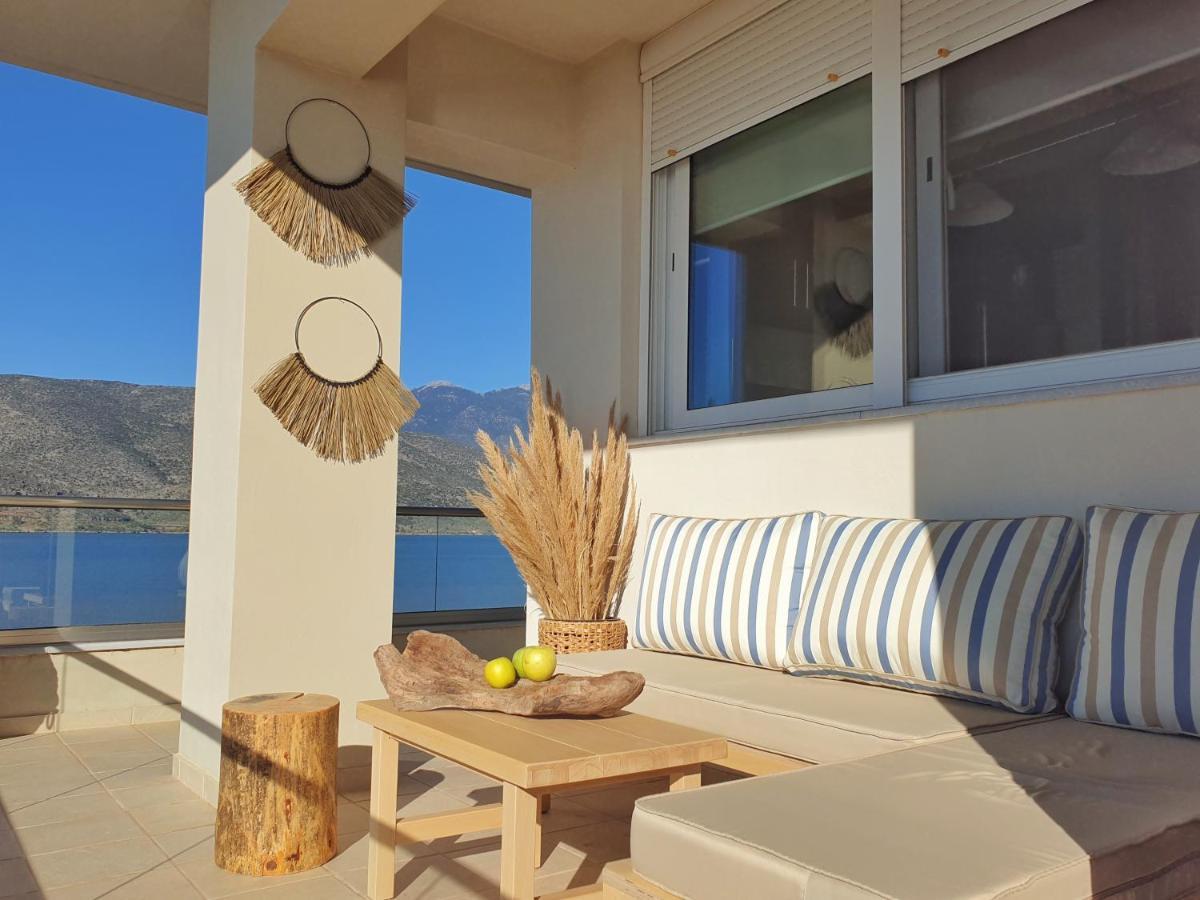 Boho Beach House In Itea-Delphi Exteriér fotografie