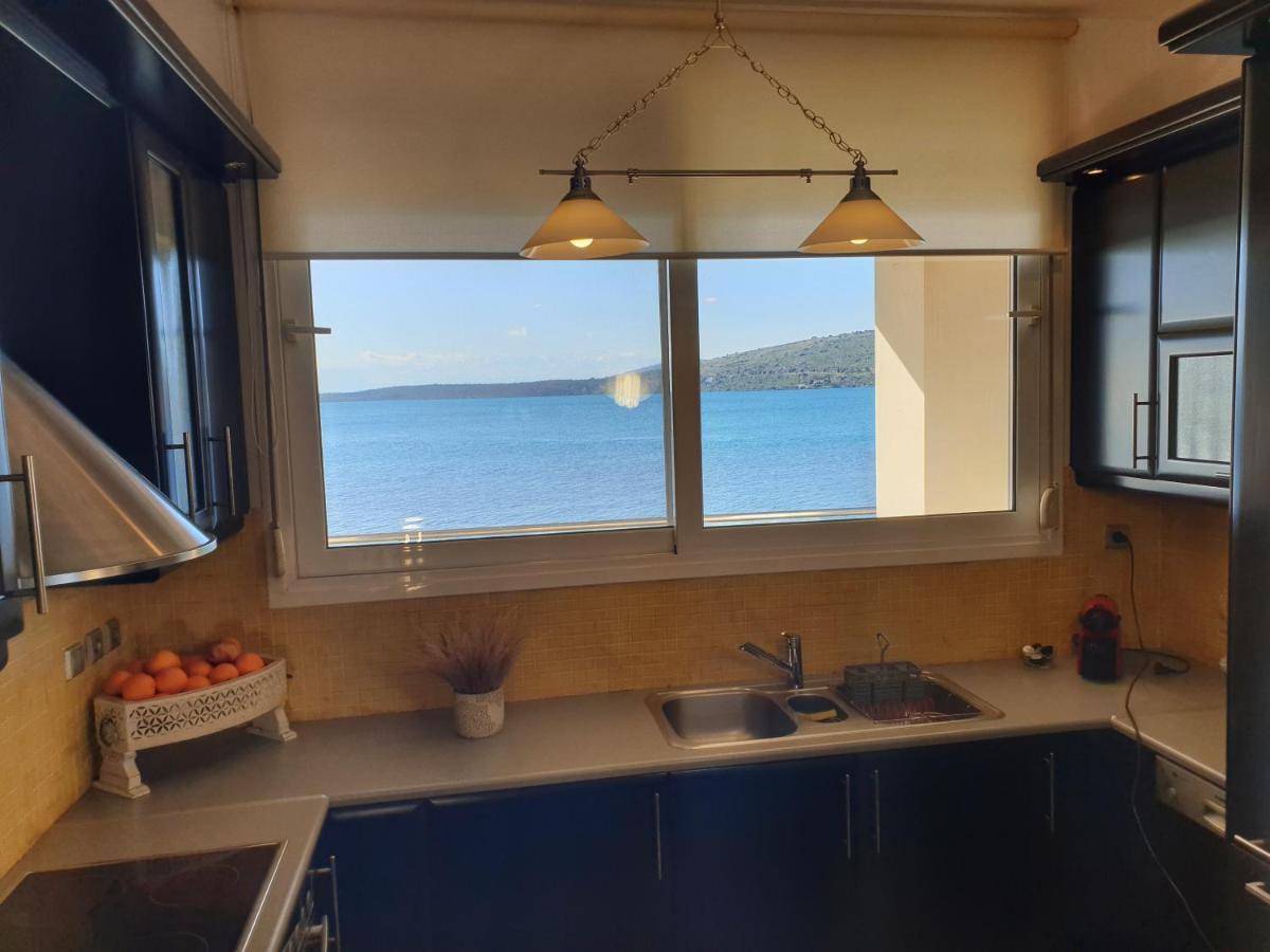 Boho Beach House In Itea-Delphi Exteriér fotografie