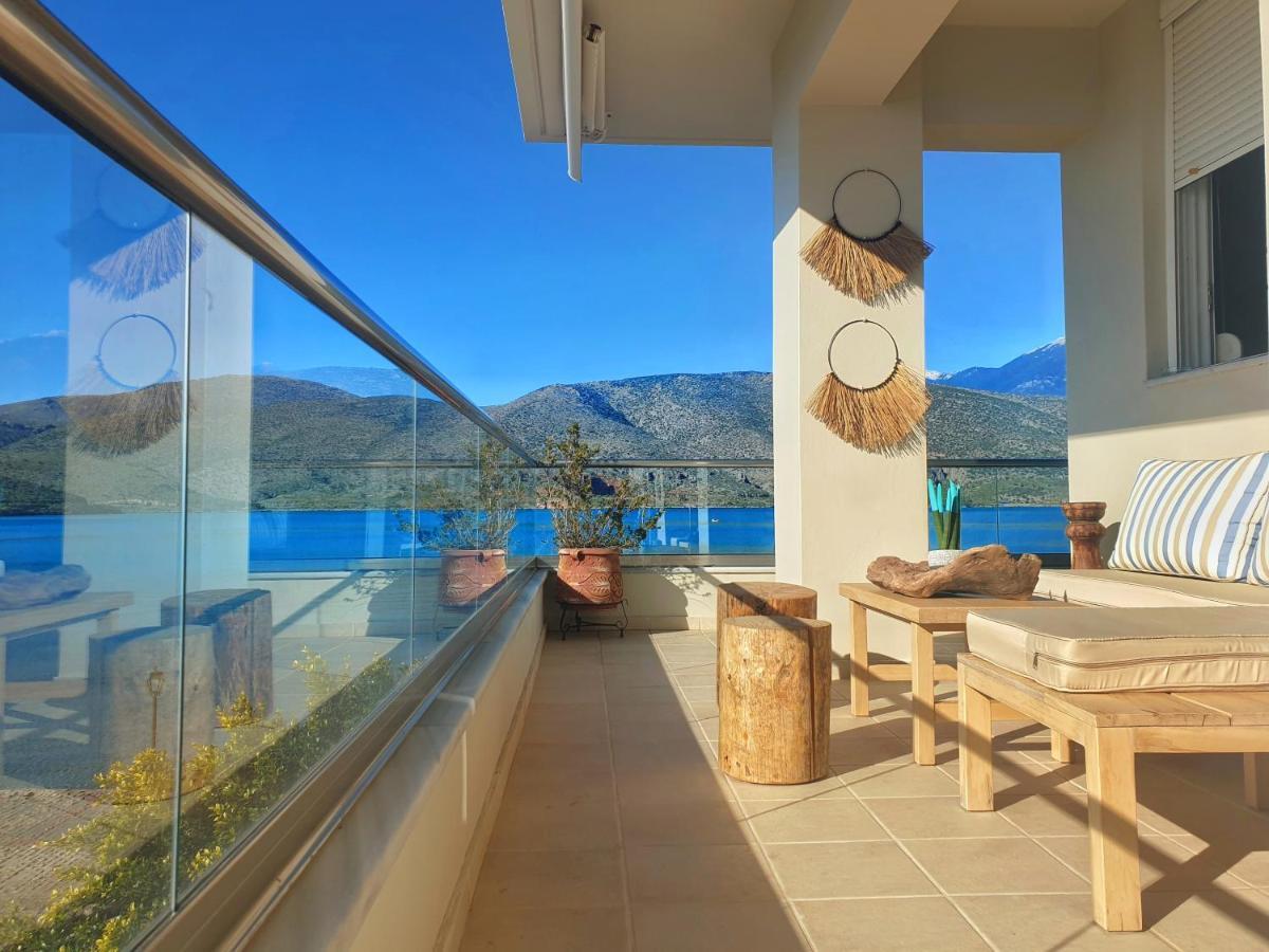 Boho Beach House In Itea-Delphi Exteriér fotografie